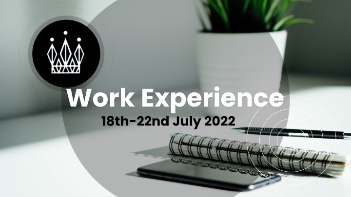 work experience 18th 22nd july 2022 n.w
