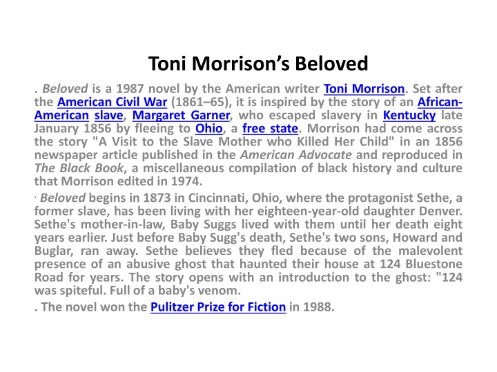 toni morrison s beloved n.w