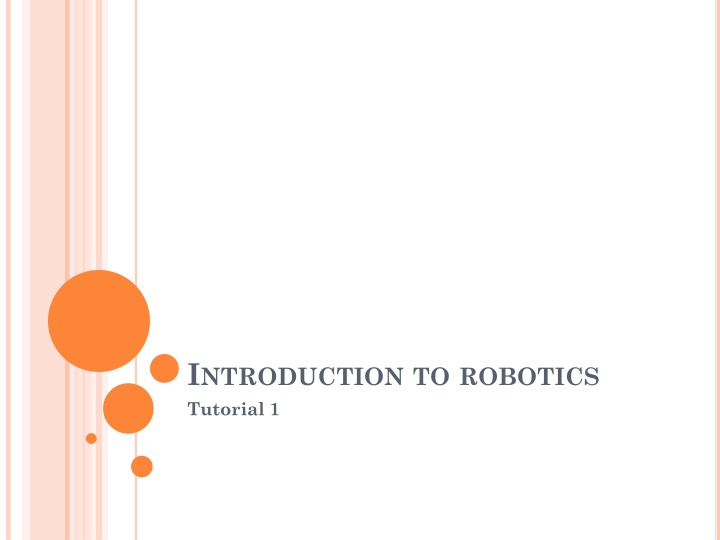i ntroduction to robotics tutorial 1 n.w