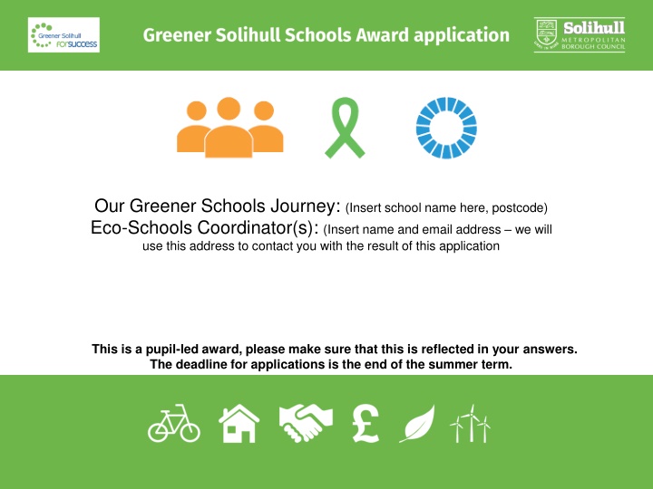 our greener schools journey insert school name n.w