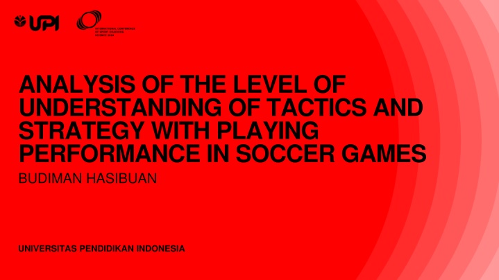 analysis of the level of understanding of tactics n.w