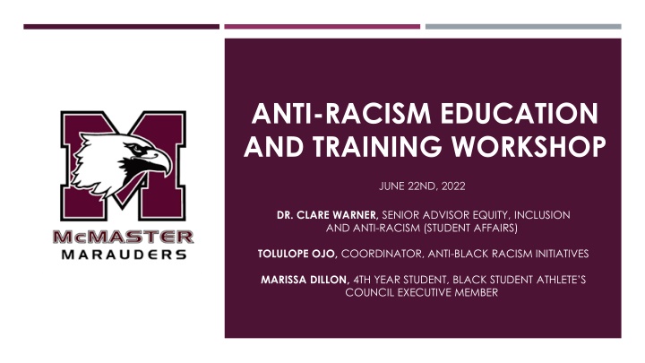 anti racism education and training workshop n.w