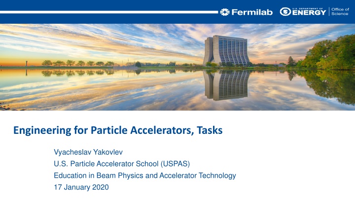 engineering for particle accelerators tasks n.w