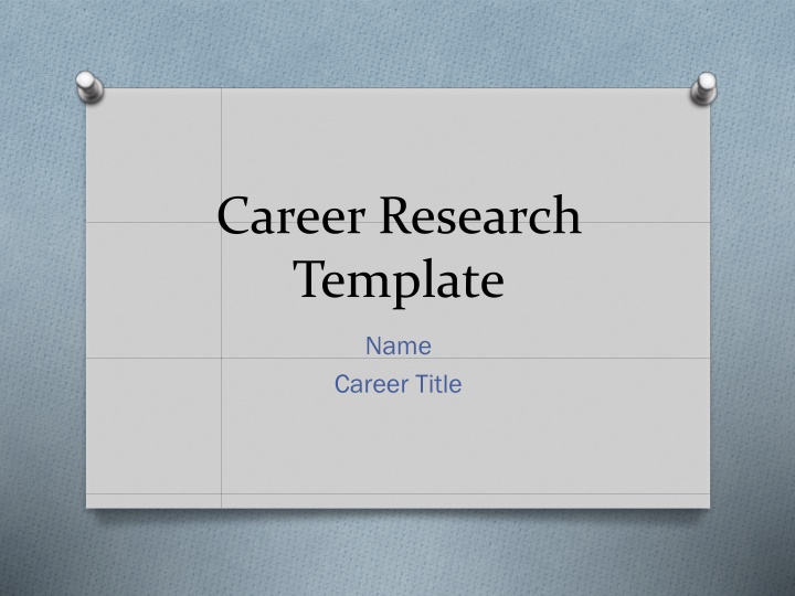 career research template n.w