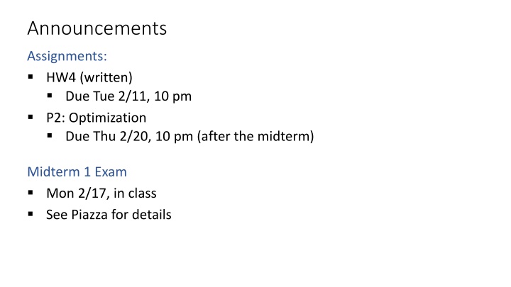 announcements n.w