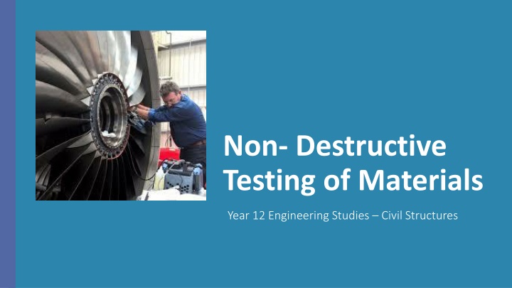 non destructive testing of materials n.w