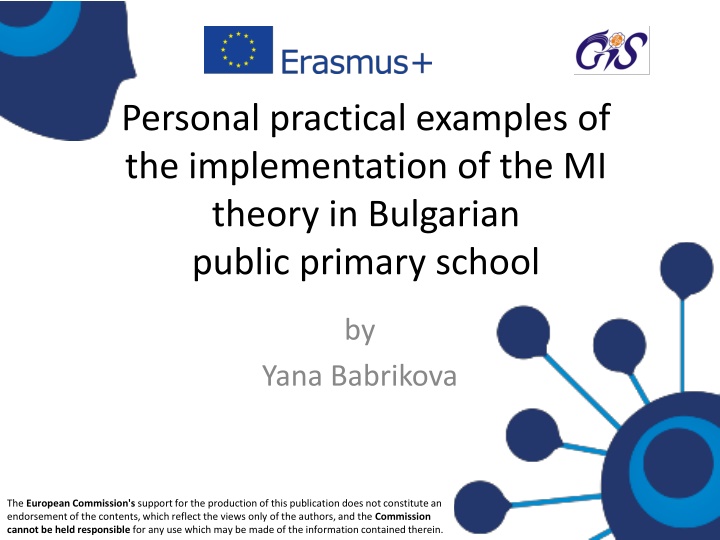 personal practical examples of the implementation n.w
