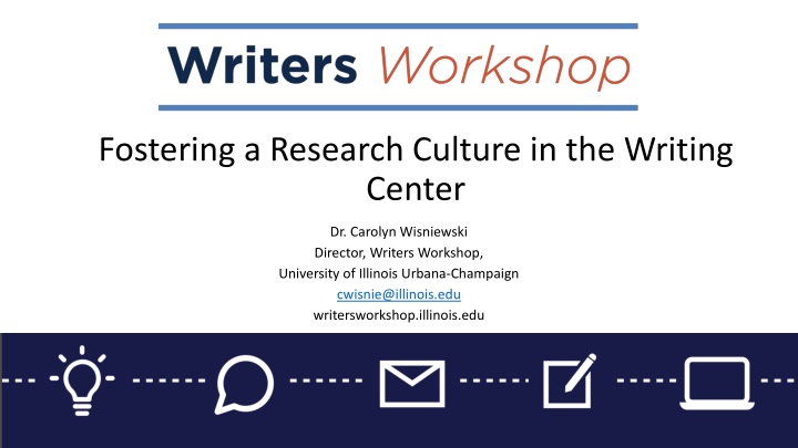 fostering a research culture in the writing center n.w