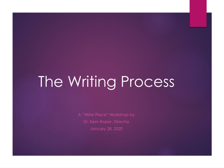 the writing process n.w