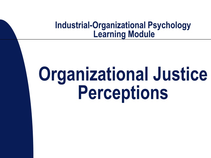 industrial organizational psychology learning n.w