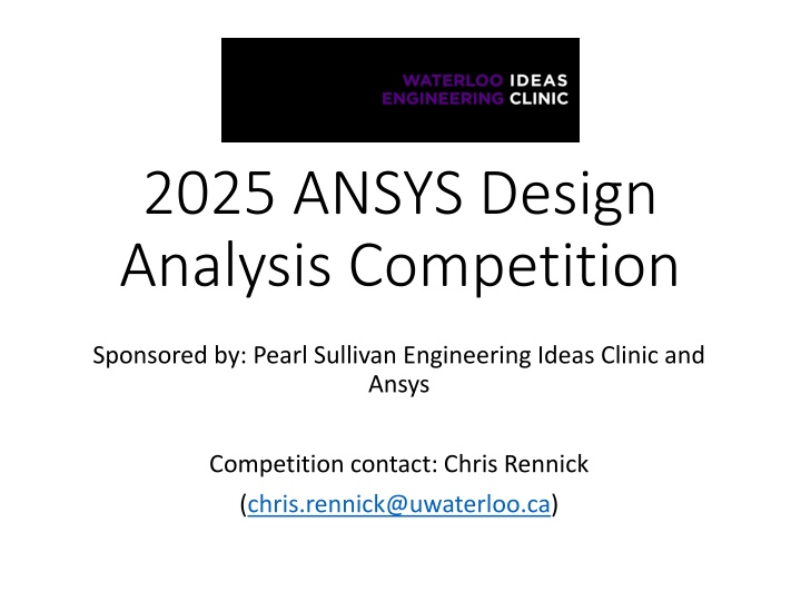 2025 ansys design analysis competition n.w