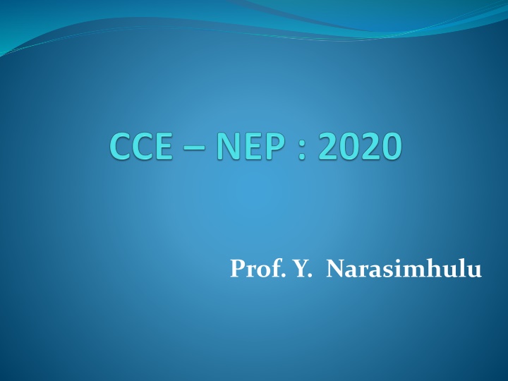 prof y narasimhulu n.w