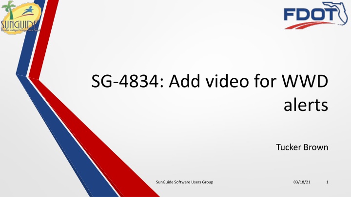sg 4834 add video for wwd n.w