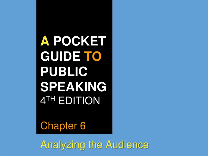 a pocket guide to public speaking 4 th edition n.w
