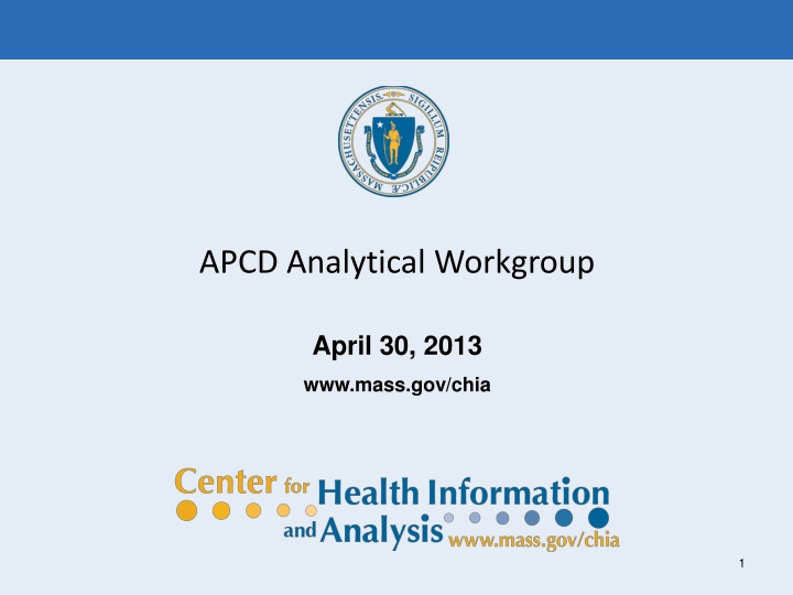 apcd analytical workgroup n.w