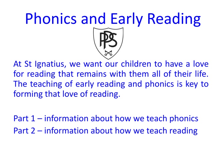 phonics and early reading n.w