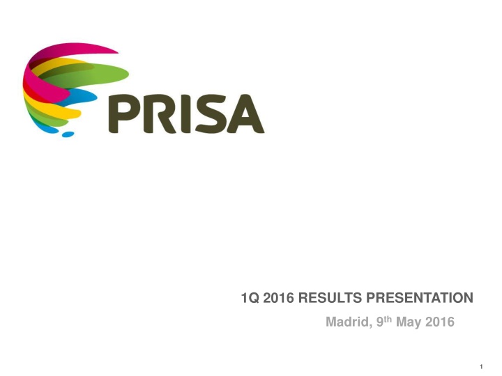 1q 2016 results presentation n.w