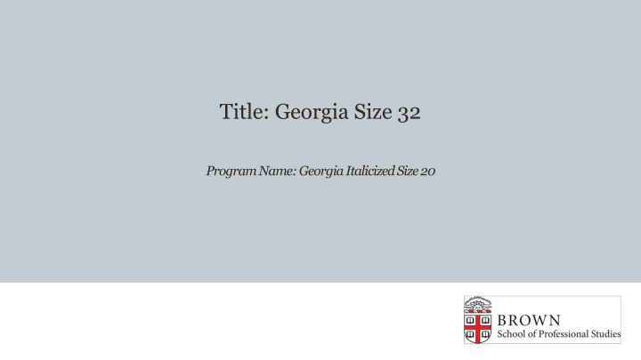 title georgia size 32 n.w