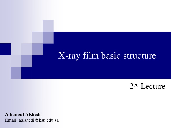 x ray film basic structure n.w