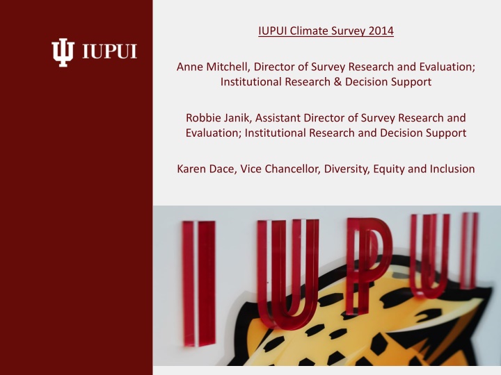 iupui climate survey 2014 n.w