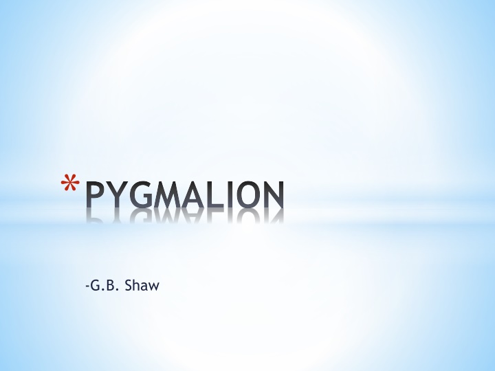 pygmalion n.w