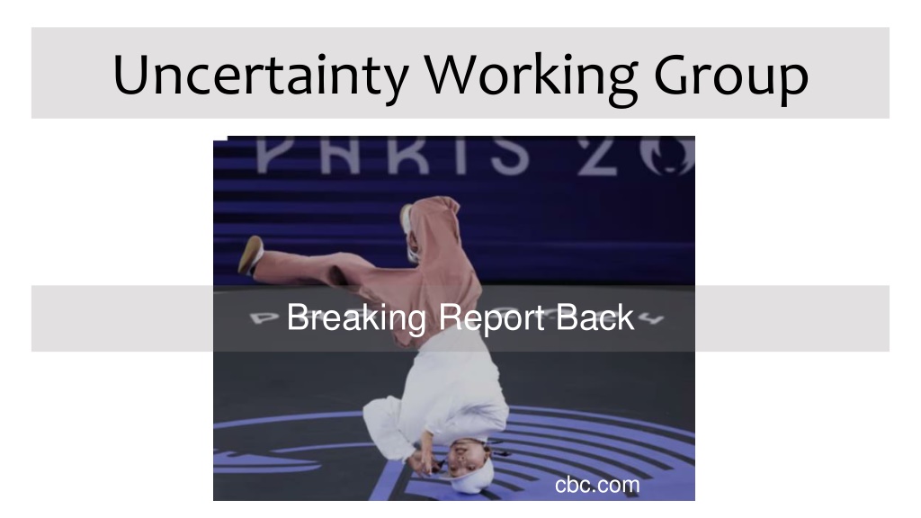 uncertainty working group n.w