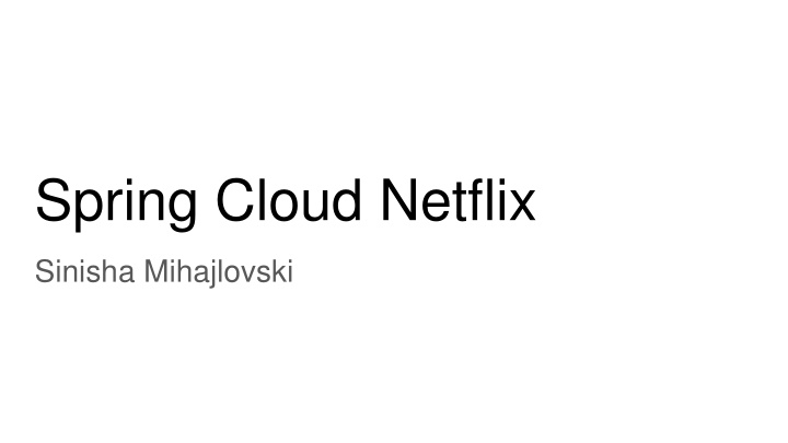 spring cloud netflix n.w