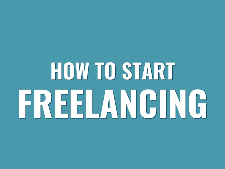 how to start freelancing n.w