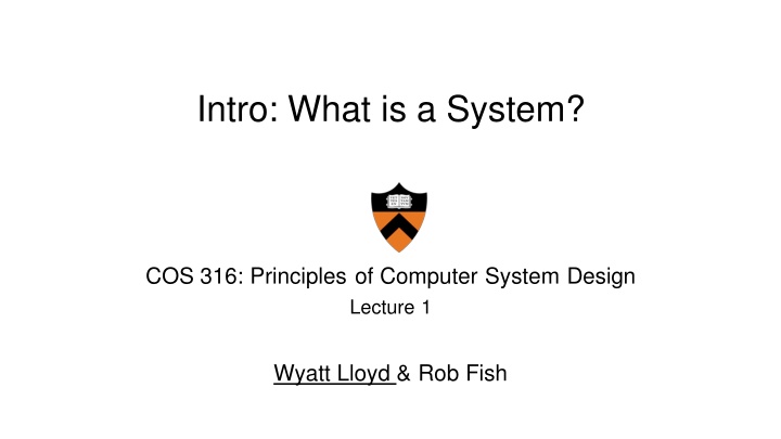 Introduction to Computer Systems Design