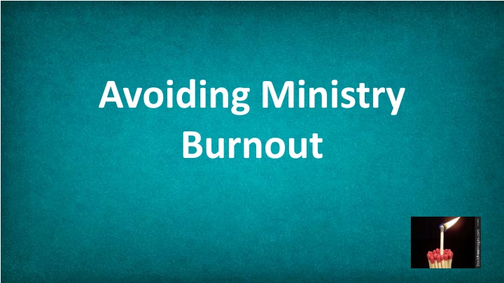 avoiding ministry burnout n.w