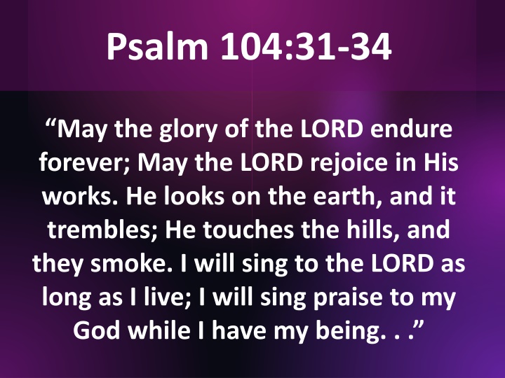 psalm 104 31 34 n.w
