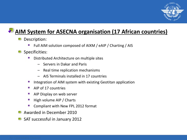aim system for asecna organisation 17 african n.w