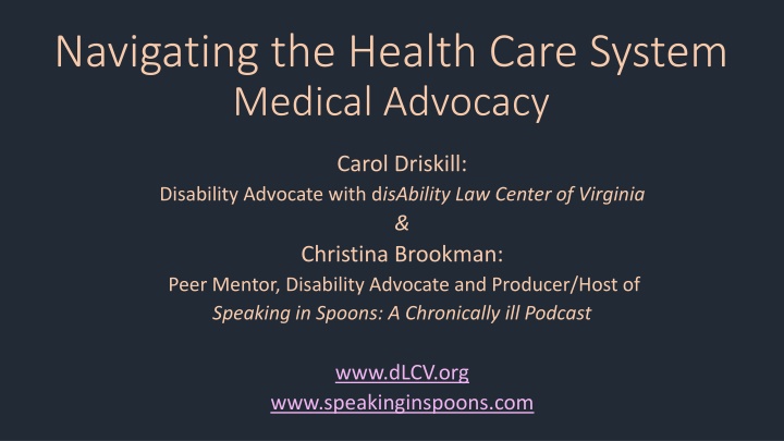 navigating the health care system medical advocacy n.w