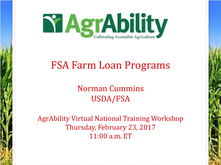 fsa farm loan programs n.w