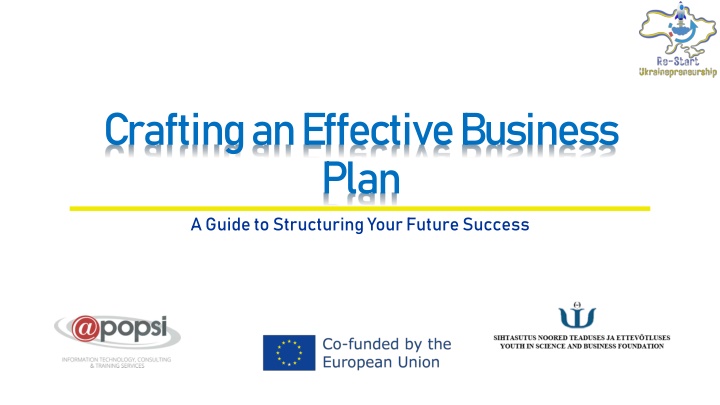 crafting an effective business plan n.w