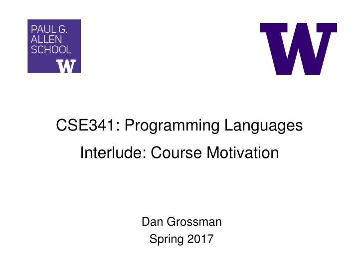 cse341 programming languages n.w