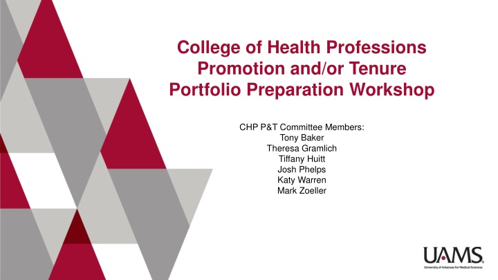 college of health professions promotion n.w