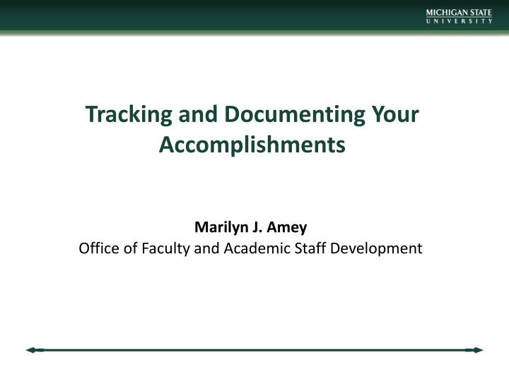 tracking and documenting your accomplishments n.w