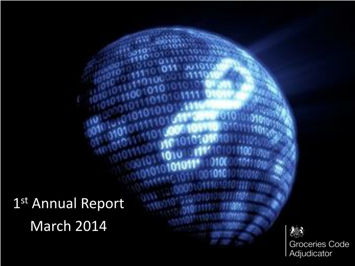 1 st annual report march 2014 n.w
