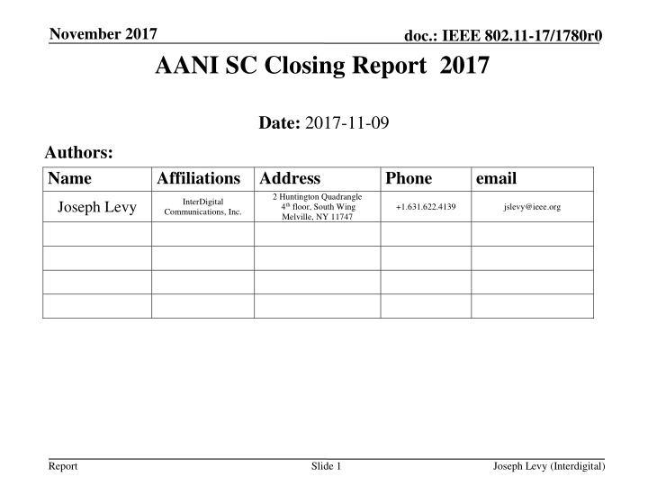 november 2017 n.w