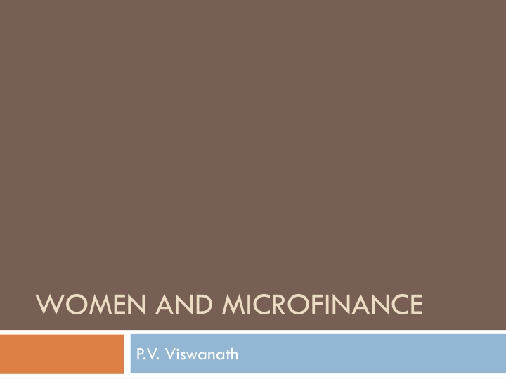 women and microfinance n.w