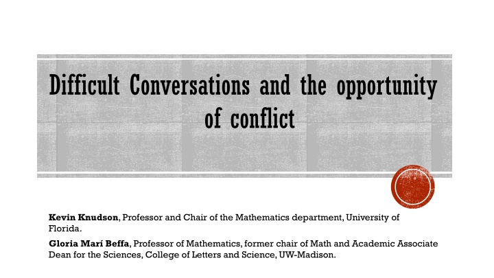 difficult conversations and the opportunity n.w