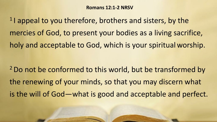 romans 12 1 2 nrsv n.w