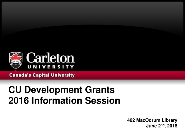 cu development grants 2016 information session n.w