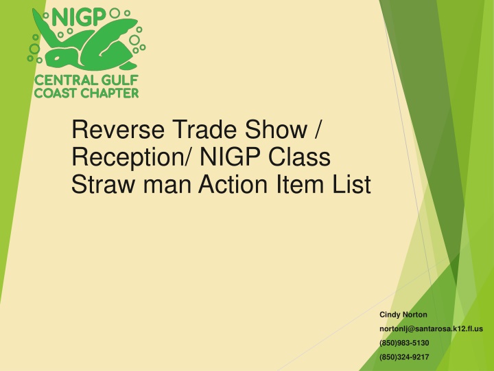 reverse trade show reception nigp class straw n.w