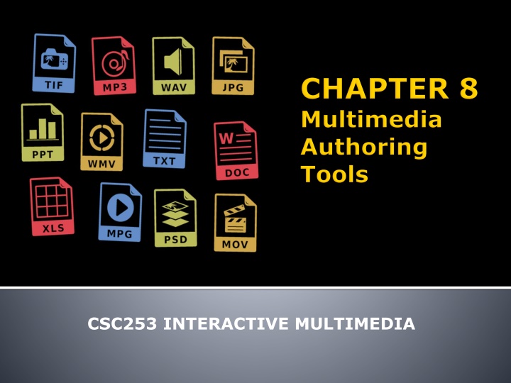 csc253 interactive multimedia n.w