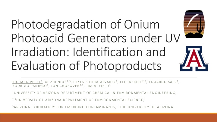 photodegradation of onium photoacid generators n.w