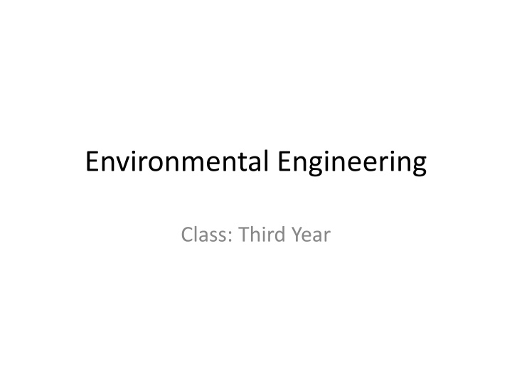 environmental engineering n.w