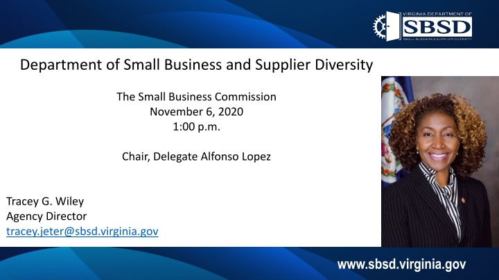 department of small business and supplier n.w