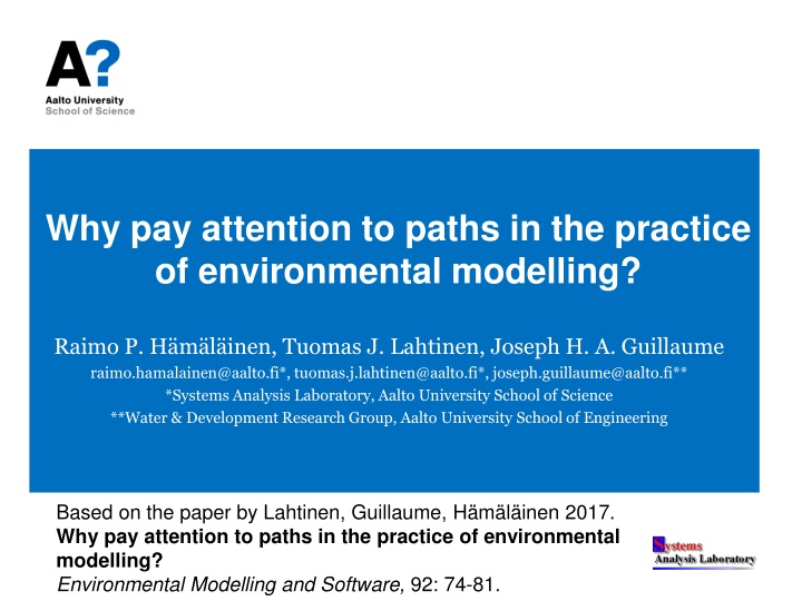 why pay attention to paths in the practice n.w